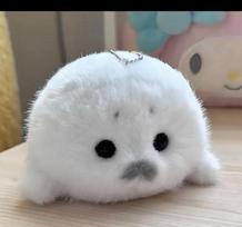 1PCS Cute Baby Seal Doll Plush Toy Souvenir Seal Pendant Gift Doll Bag Pendant Toy Pendant Simulation Ocean