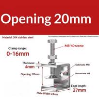 Galvanized Carbon Steel Tiger Clamp Multiple Shapes Open Height 20-130Mm Thickened Material Fixed Fixture Clamping Device A1