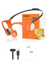 Mojawa Aerra Bone Conduction IP67 Waterproof Sports Fast Up to 8 Hours Call Noise Ideal for Daily Running and Orange Earphones, Wireless, & Dustproof, juoda