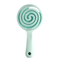 Mosquito Coil  Shape Lollipop Shape Barber Comb Macaron Scalp Massage Comb  Girl geltona