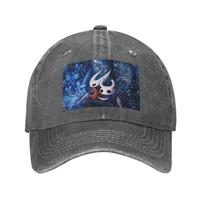 Hollow Knight Denim Fabric Cap Casual Baseball Caps Adjustable Hat Summer Unisex Baseball Hats One Size