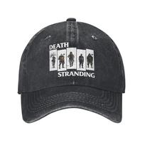 Casual Death Stranding Science Strategy Baseball Cap Unisex Distressed Washed Snapback Hat Video Game Outdoor Summer Gift Hats Adjustable