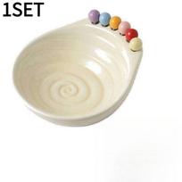1SET Dopamine Thread Fruit Plate Snack Display Plate Fruit Plate Home Fruit Plate with Fork Salad Bowl and Plate balta