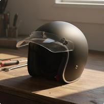 3 Užsegimai Šalmo Skydelis Lenktas Trys Užsegimai Žemas Profilis Motociklo Įranga Skaidrus Matte Black gray