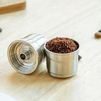 Food Grade Reusable Coffee Pod 304 Stainless Steel Espresso Capsule Filter  For Coffee Maker
