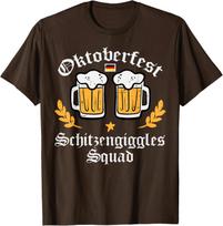 Oktoberfest Schitzengiggles Squad German Bavarian Men Women Unisex T-Shirt M