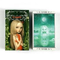 Tarot Cards A 78 Deck English Visions Fate Divination Edition Borad Playing Games Party Games, Christmas and New Year Gifts žalia