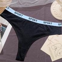 Medvilniniai Seksualūs Žemo Juosmens Stringai Madingi Moteriški Apatiniai Elastingi Vienspalviai Kvėpuojantys Sportiniai Kelnaitės Tangos S