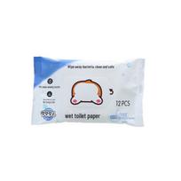 Biodegradable Wet Wipes for Adult Hygiene – Gentle Cleaning for Men and Women 12 pieces, wood pulp cloth, flushable