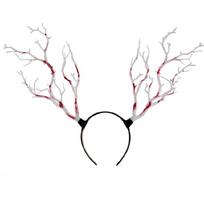 Handmade Witch Cosplay Costume Bloody Branch Halloween Party Role Play Headband balta