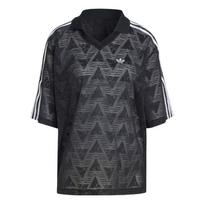 Adidas Originals nėriniuoti minkšto mezgimo futbolo marškinėliai moterims viršutiniai drabužiai KD0344 M gray
