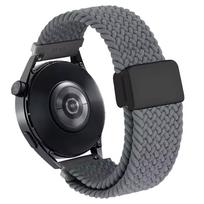 22mm Magnetic Buckle Nylon Strap For Xiaomi Watch S4 S3 S2 S1 Active/Color 2 Mi Watch Band For REDMI Watch5 Lite Active Bracelet 1Pcs 22mm pilka spalva