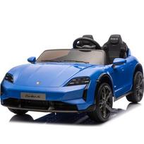Elektromobilis Porsche Taycan Turbo S mėlynas