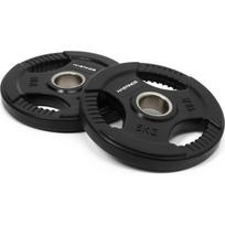 Guminių olimpinių svorio diskų rinkinys Hastings Tri-Grip, 5 kg