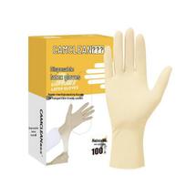 CAMCLEAN Disposable Food-Grade Natural Latex Gloves abrikosas