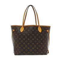 [Pre-Owned] Neverfull Medium Brown Coated Canvas Monogram Tote Shoulder Bag - Fair #1Z08CSY ONE SIZE