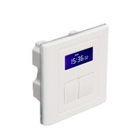 2 klavišų automatinis 220V laikmatis, sieninis jungiklis šviesos valdymui (White,86*86*38mm&Universal Standard) balta