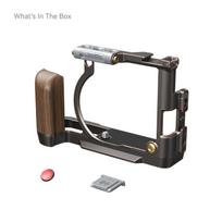 For 4557 Cage for FUJIFILM X100VI 'Retro' with Shutter Release Button and Hot Shoe Cover Exclusive Aluminum Alloy Camera Cage
