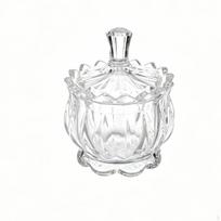 Crystal Candy Bowl Transparent Glass Jar Decorative Jewelry Box for Living Room Rctg1001 Rctg1005