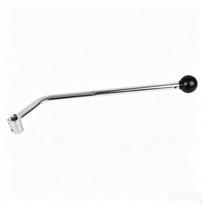 Manual Shifter Lever Metal Construction Gear Change Easy to Install Vehicle Part for Go Kart, Silver Small Head