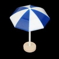 Figurines Bonsai Decor Dollhouse Ornaments Micro Landscape Beach Seascape Decoration Sun Umbrella S mėlyna
