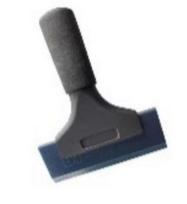 KUNAISI Short Handle Aluminum Alloy Rubber Beef-Tendon Squeegee Eco-Friendly Glass Water Wiper Blade Snow Shovel Auto Car Tool Plastic and rubber juoda
