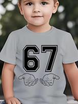 6 7 Six Seven Funny Italian Brainrot Kids Gamer Meme T-Shirt for Boys T-Shirt Short Sleeve Tops Fashion Y2k Children's Clothing 100