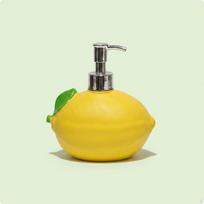 Citrinos formos muilo dozatorius Dekoratyvinis siurbliukas virtuvei yellow
