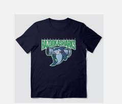 American Dad Bazooka Sharks Logo T-Shirt L