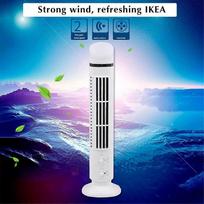 white  Portable Air Cooler Fan,Streamlined Tower Fan with LED,Powerful Wind,Space-Saving, Bladeless Design,