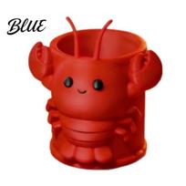 Safe Smooth Edge Pen Cup Lobster Holder Cute Cartoon Crayfish Shape Pencil Organizer Office