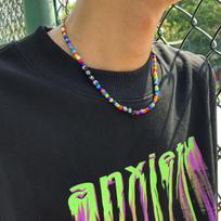 Trend Bohemia Rainbow Color Seed Beads Chain Choker Necklaces for Women Men Korean Fashion Small Love Letter Accessories Jewelry