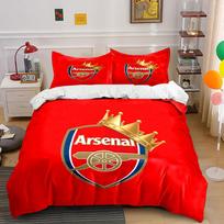Arsenal logo with crown. Bedding sets Duvet cover sets Duvet covers Pillowcases(1*Duvet Cover 2*Pillowcases without duvet insert) 135x200cm