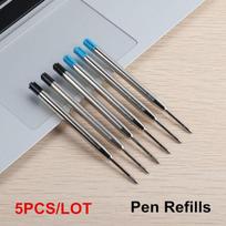 Ball Pen Press Style Commercial Metal Ballpoint Pens For School Office Core Automatic Ballpoint Pen Ink Black Blue blue ink