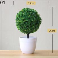 Žali dirbtiniai augalai Bonsai mažas medis žolės gėlės vazonuose bonsai Kalėdos Helovinas Vestuvės Naujieji Metai Namų dekoras