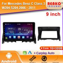 Android Car Radio Video For Mercedes Benz C Class 3 W204 S204 2006 - 2011 4G BT DSP Navigation GPS Multimedia Player 2din DVD 4 core 1GB+32GB carplay