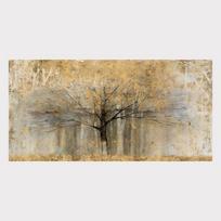 Europos drobės tapyba sienų menas prabangus retro turtas auksinis medis, miškas, aliejinė tapyba plakato spausdinimas gyvenimo medis, namų dekoravimas 20x40cm gray