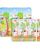 Roll-Up Children’s Mat inSPORTline Lhotino 200 x 180 x 1.5 cm - Žirafa/Strom