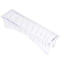 Limit Comb Storage Box Hair Clipper Positioning Caliper Comb Organizer Case10 Slots white