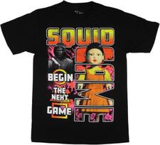 Squid Game Men's Young-HEE Begin The Next Game Graphic Print Adult T-Shirt S juoda