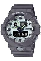 Casio HIDDEN GLOW serijos pilkas laikrodis G-Shock GA-700HD-8AJF vyriškas
