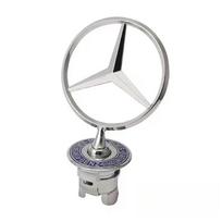 Cinko lydinio Automobilio Priekinio Variklio Dangčio Emblema Ženklelis Aksesuarai Mercedes Benz AMG W213 W223 W240 W212 W222 W221 W211 W220 W210 W207 W140 white