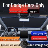 Dodge Journey, Caliber, Nitro, & Charger Front Windshield Sunshade - Summer Sun Protection Dodge Avenger Sunshade