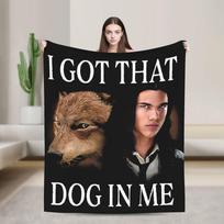 Twilight Movies Jacob Black Blankets  Travel Office Flannel Bedding Throws For Home Decor Warm Custom Quality Bedspread Gift 75x90cm
