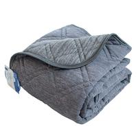 Terrycloth Reversible Fitted Family Size 200 x 205 SOL Contact Cooling Fitted Cooling Terry Fitted Summer Fitted Clearance Equivalent to 2 Single pilka spalva