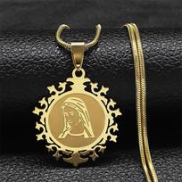 Pendant Vintage Maria Fashionable Unisex Style Jewelry Necklace for Men and Women 50CM(Necklace Size)