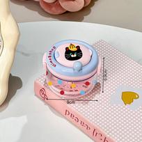Cartoon Dopamine Convenient Denture Box Layered Portable Denture Cover Cleaning Box With Filter Easy To Clean And Protect rožinė