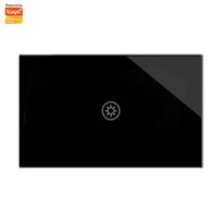 US Standard Wifi 3 Gang Switch Tuya Smart Switch Light Switch with Neutral 110V Power Smart Light Home Products (as the picture,wifi with neutral&US Standard)
