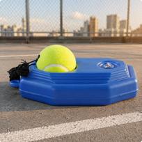 Tennis Rebounder WearResistant Personal Sports Gear for Training Round Base 1 Ball Square Base W Ball