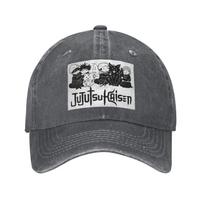 Jujutsu Kaisen Anime Denim Cap Casual Baseball Caps Adjustable Hat Summer Unisex Baseball Hats One Size